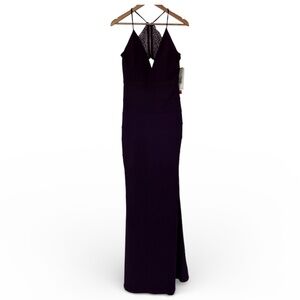 Emerald Sundae Plum Bandage Gown with Lace Detail – Size XL (NWT)